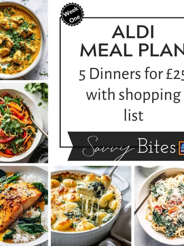 Aldi Vegetarian Meal Planner with Free Shopping List - Savvy Bites