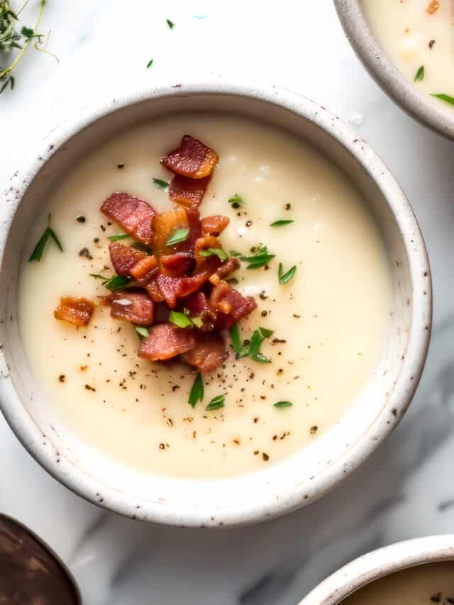 Easy Creamy Leek and Chicken Soup - Savvy Bites