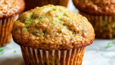 The Best Fluffy Lemon Courgette Muffins (Zucchini Muffins) - Savvy