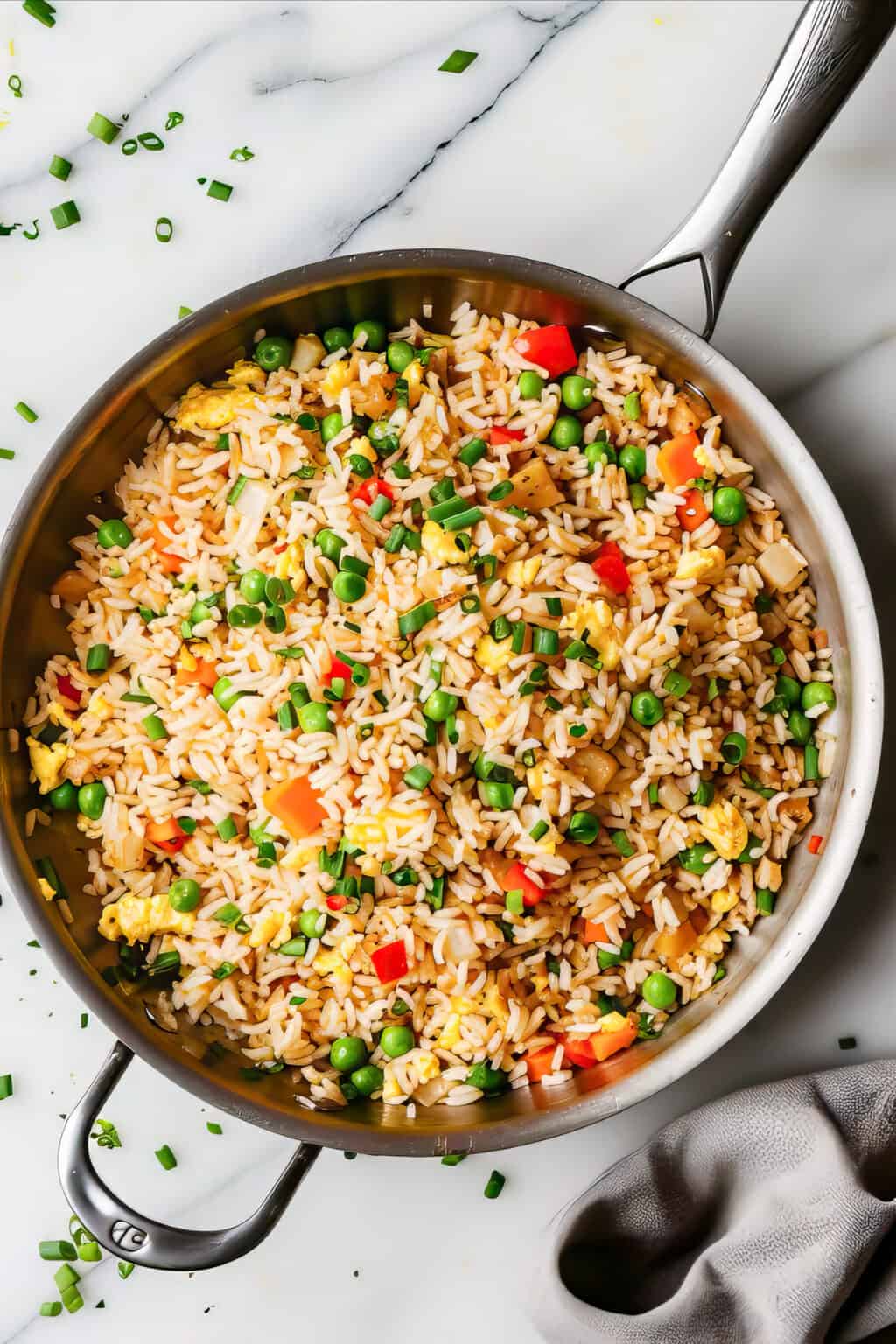 Easy One Pot Egg Fried Rice - Savvy Bites