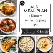 Aldi meal plan 152 photo collage.