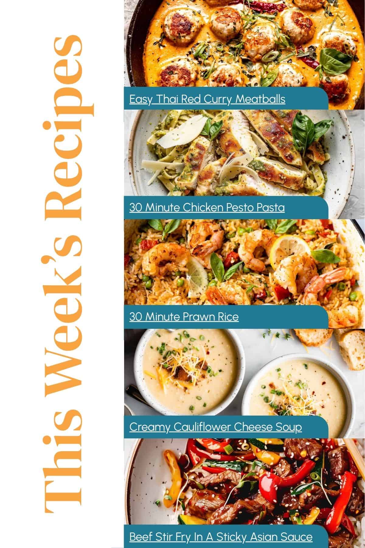 Aldi budget meal plan 162 menu collage.