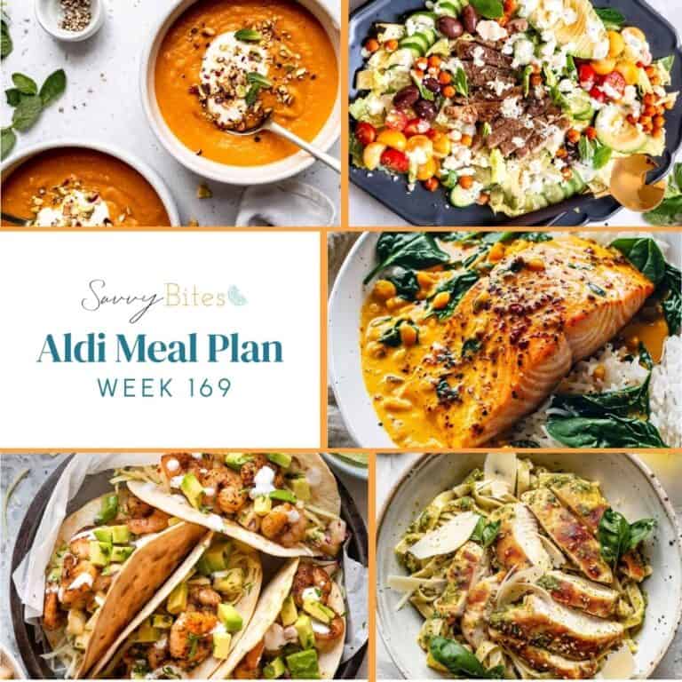 Meal plan photo collage.