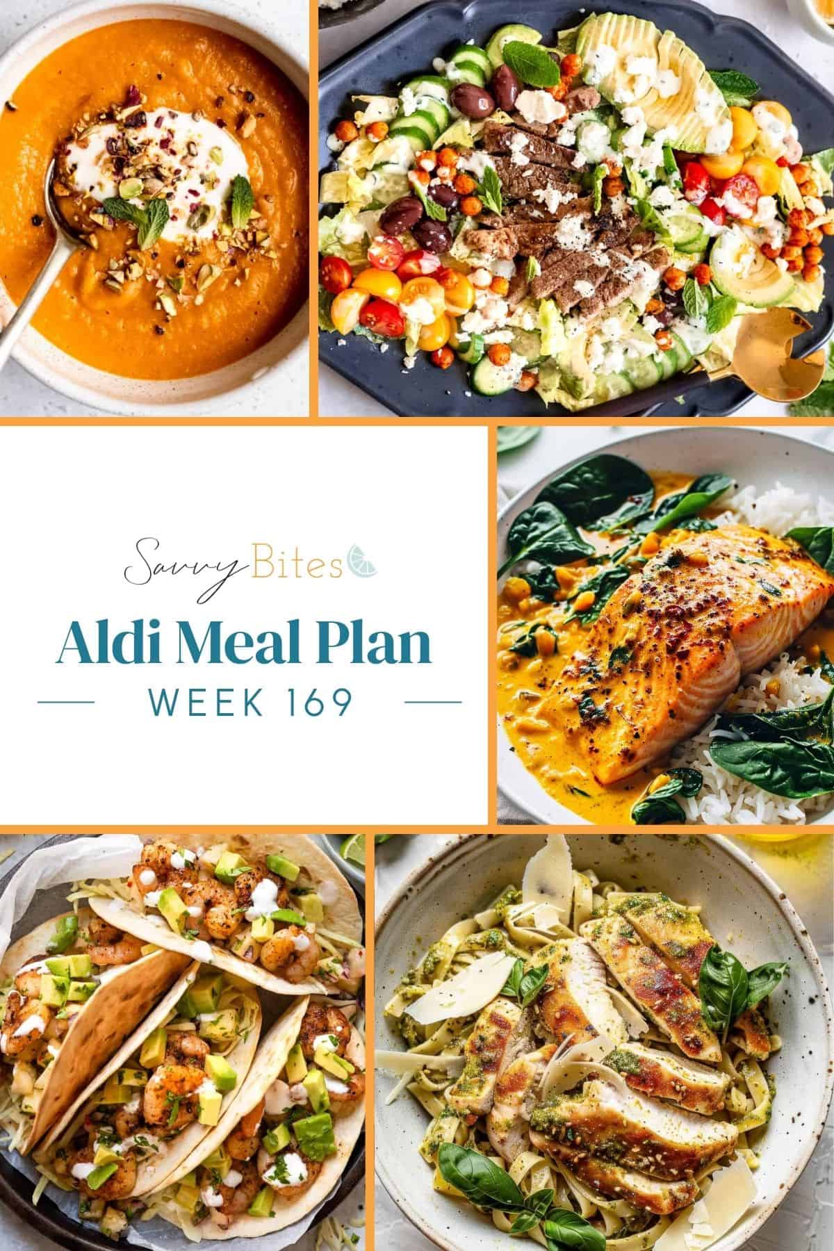 Meal plan photo collage.