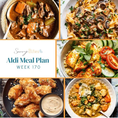 Meal plan photo collage.