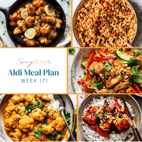 Meal plan photo collage.