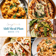 Meal plan photo collage.