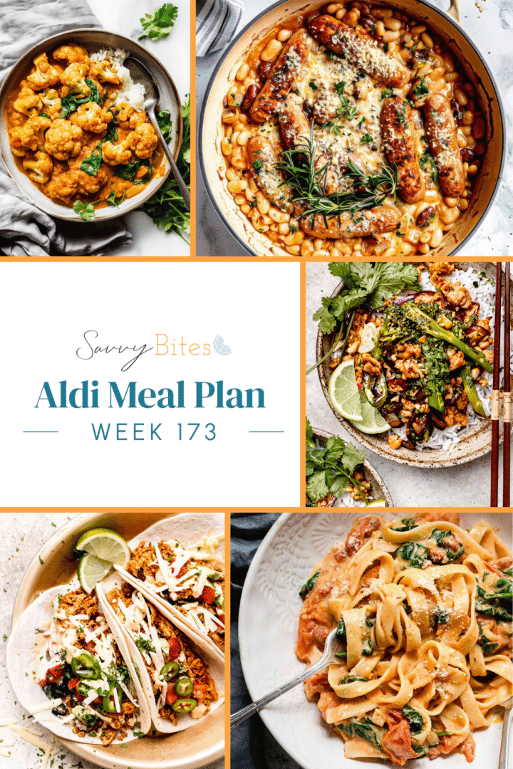 Meal plan photo collage.