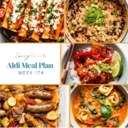 Meal plan photo collage.