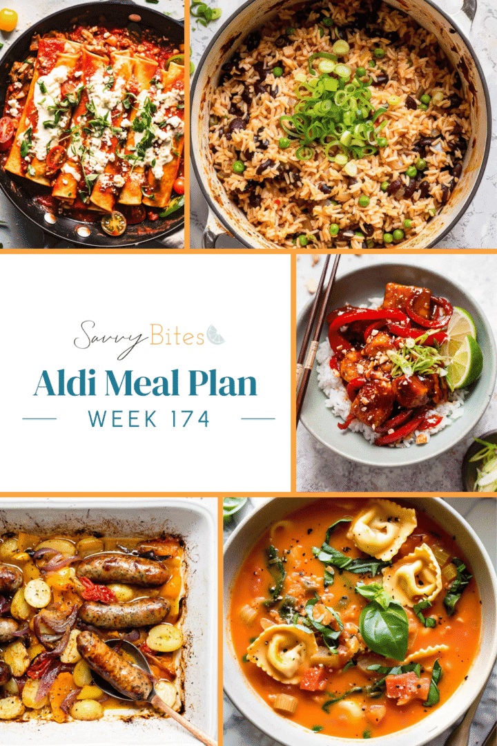 Meal plan photo collage.