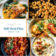 Meal plan photo collage.