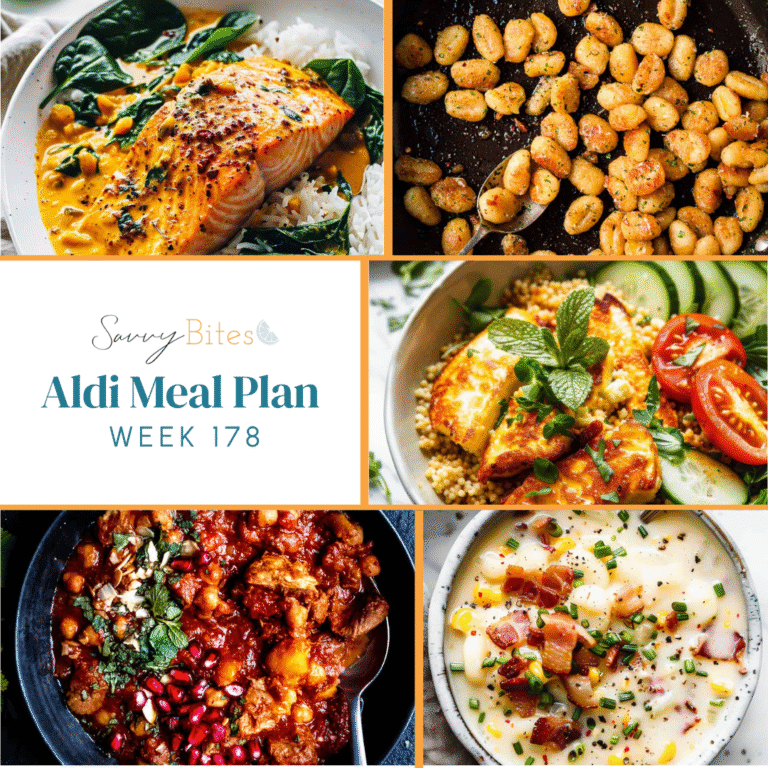 Meal plan photo collage.