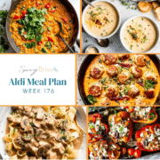 Meal plan photo collage.
