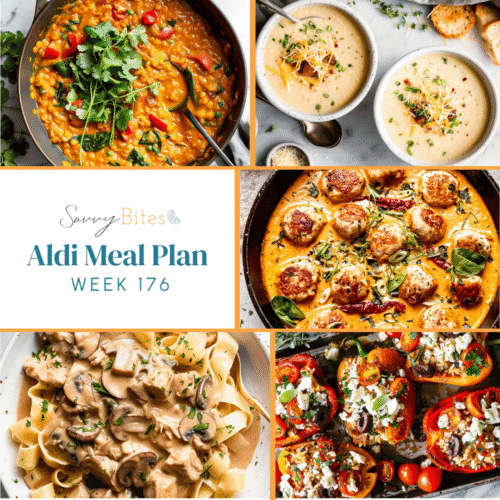 Meal plan photo collage.