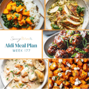 Meal plan photo collage.