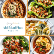 Meal plan photo collage.