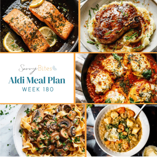 Meal plan photo collage.