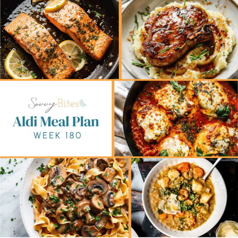 Meal plan photo collage.