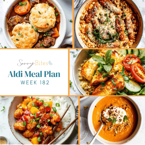 Meal plan photo collage.
