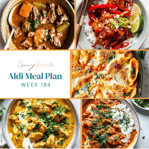 Meal plan photo collage.