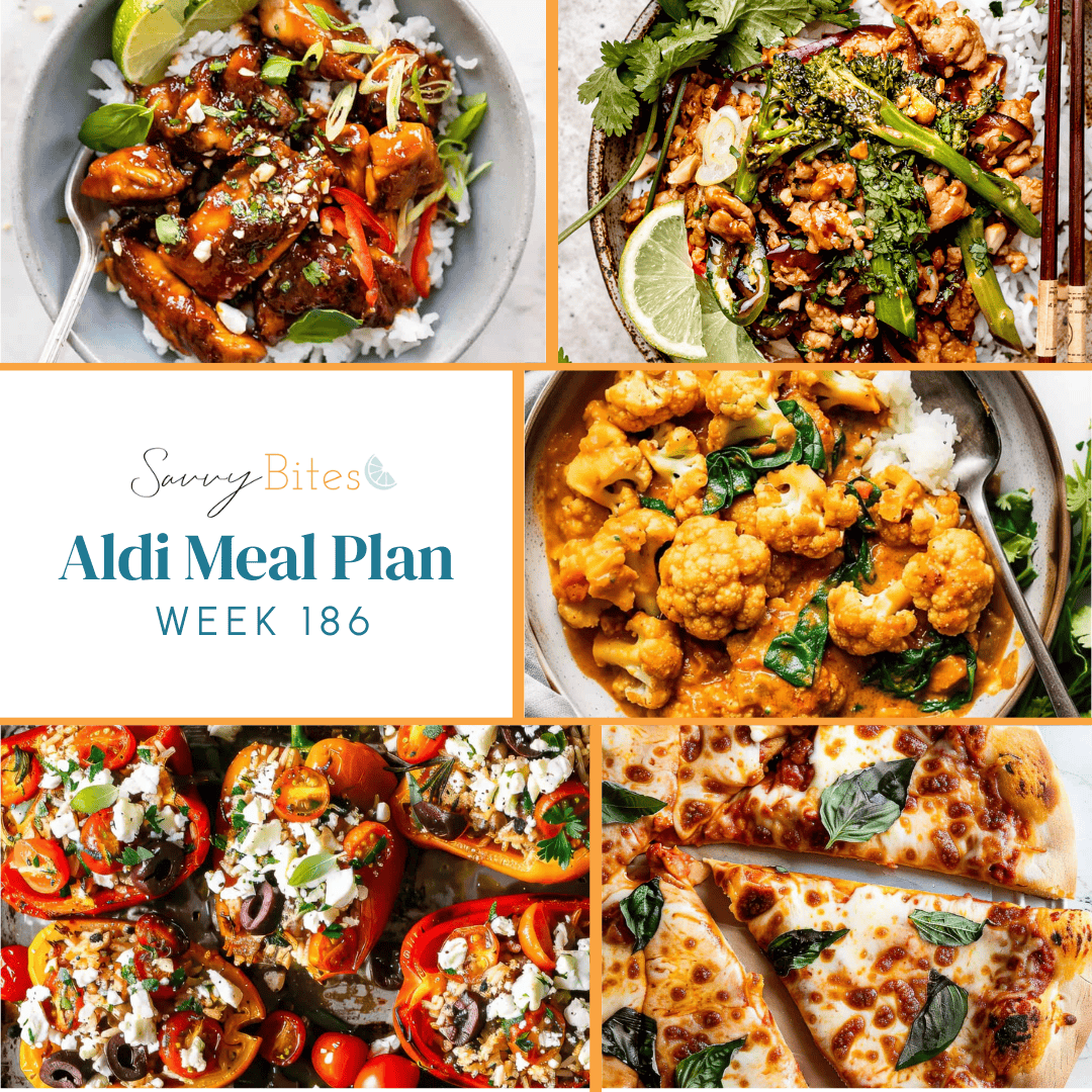 Meal plan photo collage.
