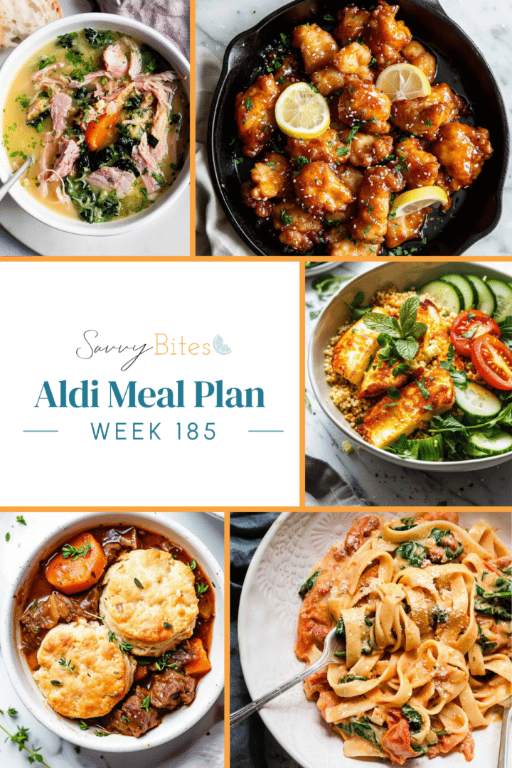 Meal plan photo collage.