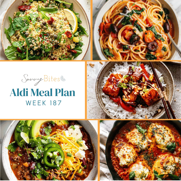 Meal plan photo collage.