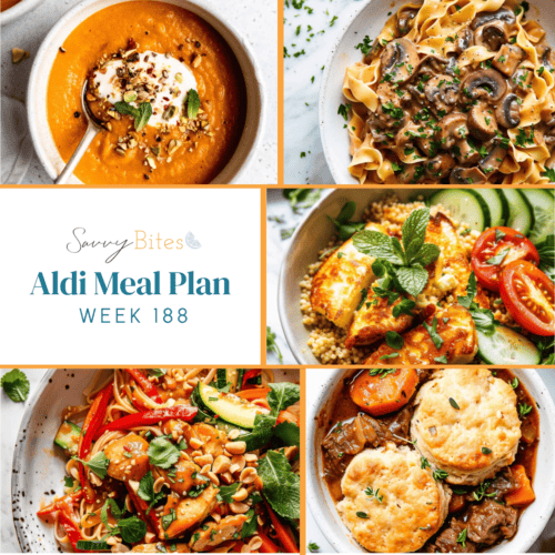 Meal plan photo collage.