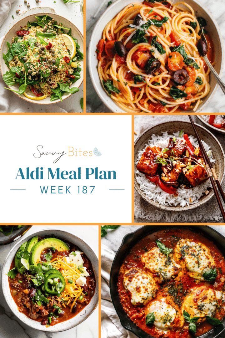 Meal plan photo collage.