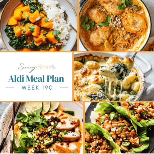 Meal plan photo collage.