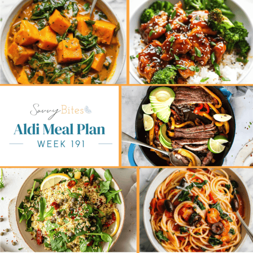 Meal plan photo collage.