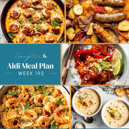 Meal plan photo collage.