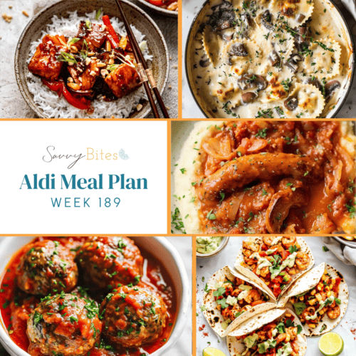 Meal plan photo collage.