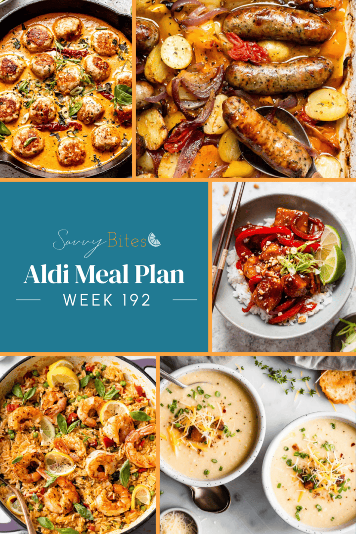 Meal plan photo collage.