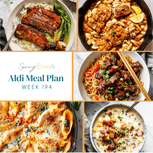 Meal plan photo collage.