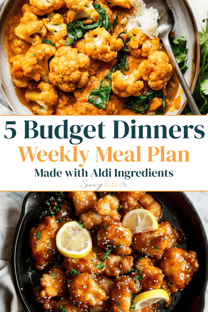Meal plan photo collage.