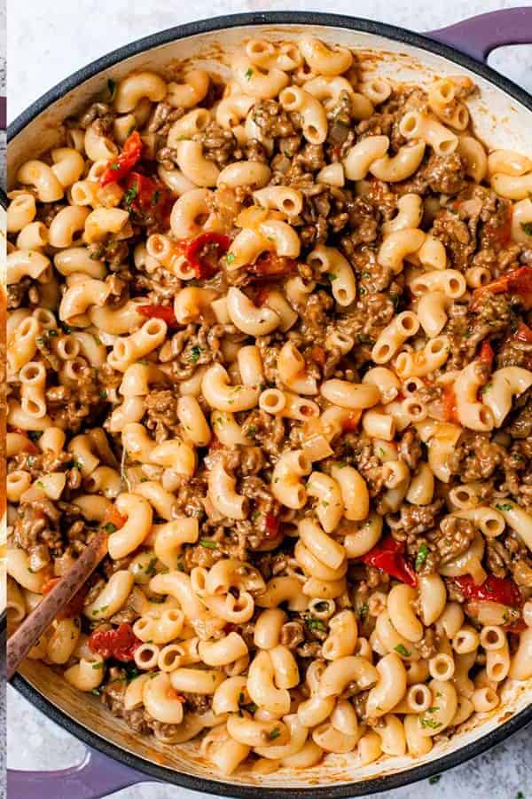 cheeseburger pasta sauce how-to